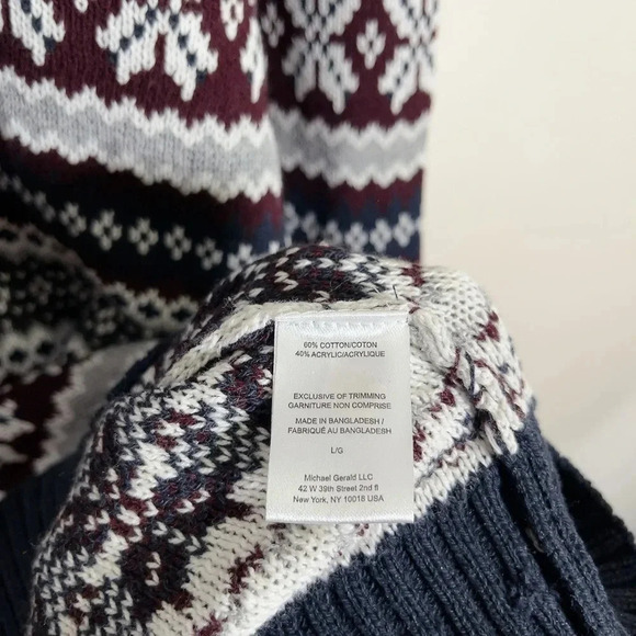 METHOD | NORDIC KNIT PATTERN CREWNECK  SWEATER - Picture 9 of 12
